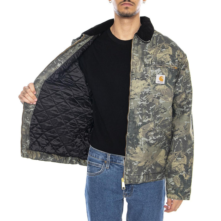 Og Detroit Jacket Camo Combi, Green / Black - Giacca Uomo Multicolore I035614.3BL06  CARHARTT WIP 