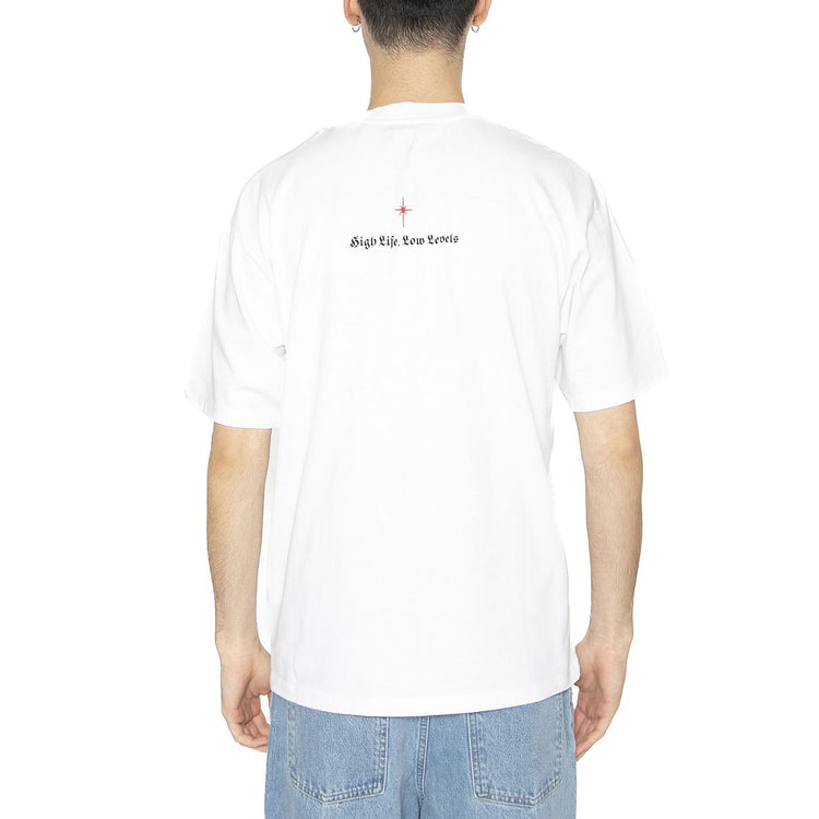 High Life Low Levels Ts White - Maglietta Girocollo Uomo Bianca I034162.02.67.-02.67  EDWIN 