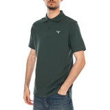 TARTAN PIQUE POLO GREEN GABLES - Polo Hombre Verde  Hombre BARBOUR