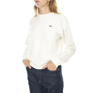 Pullover-70V - Maglione Girocollo Donna Bianco AF9551-70V  LACOSTE 