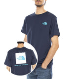 M SS Box NSE Tee Blue - Camiseta Cuello Redondo Hombre Azul Hombre THE NORTH FACE