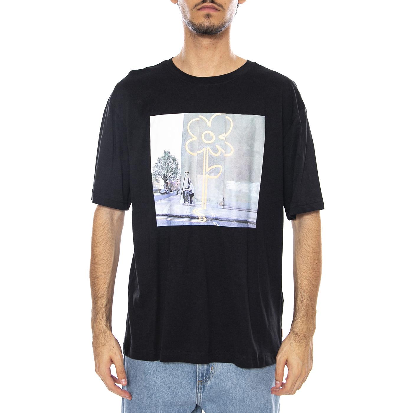 Banksy Ss Rlx Tee Black Road - Maglietta Girocollo Uomo Nera 22035158-4825922 . ONLY & SONS 