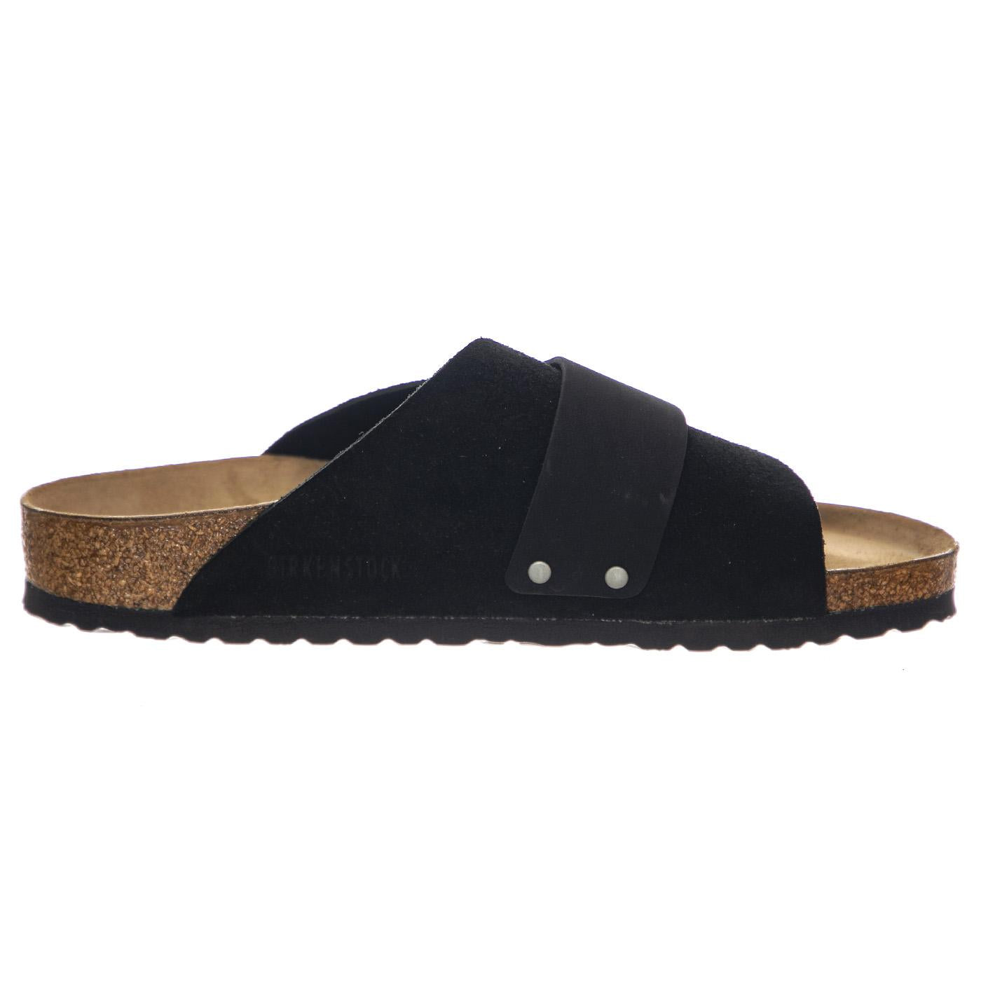 Kyoto black, Suede Leather / Nubuck - Sandali Uomo / Donna Neri 1022566  BIRKENSTOCK 