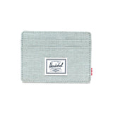 Charlie Cardholder Iceberg Green Crosshatch - Portacarte Verde - ACCESSORI HERSCHEL
