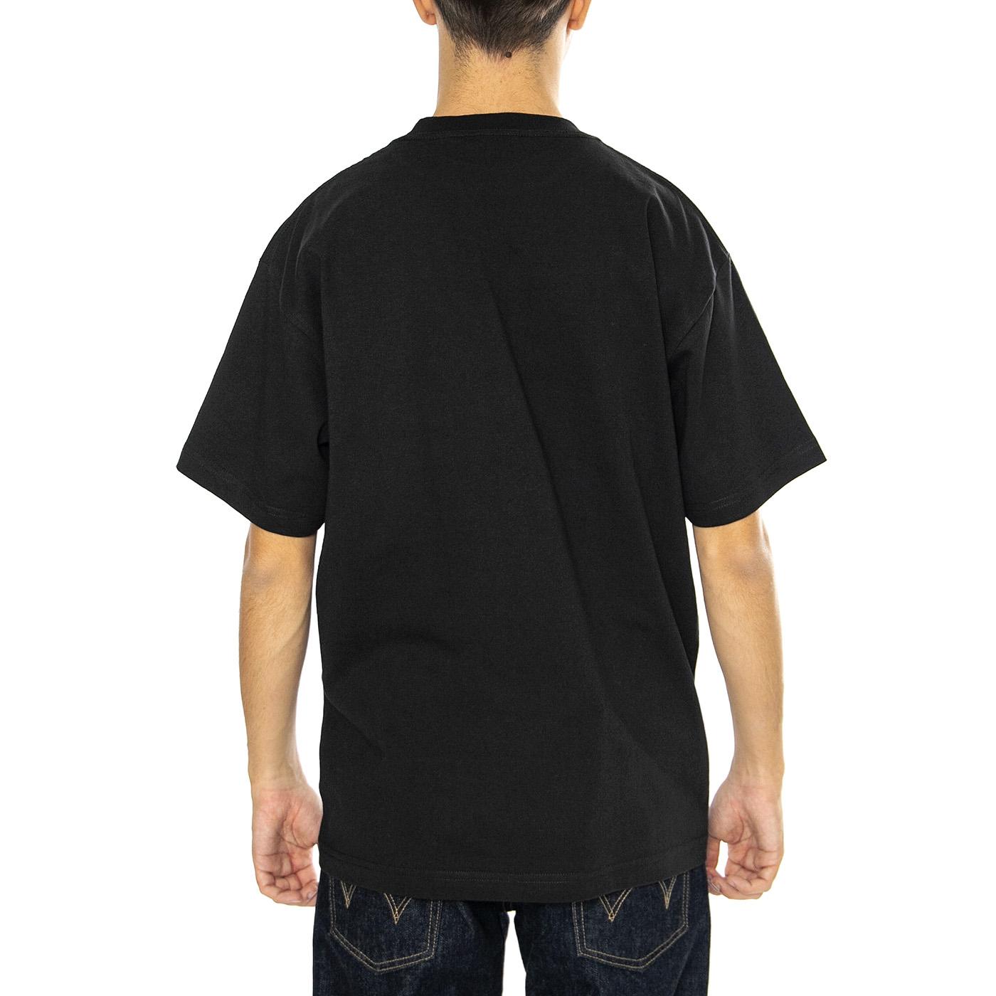 Outline S/S Tee Black - Maglietta Girocollo Uomo Nera TS02288-BLACK  HUF 