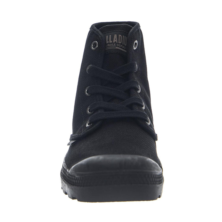 Pampa Hi Black/Black -- Scarpe Tela Alte Nere Donna PAS92352-060-M . PALLADIUM 