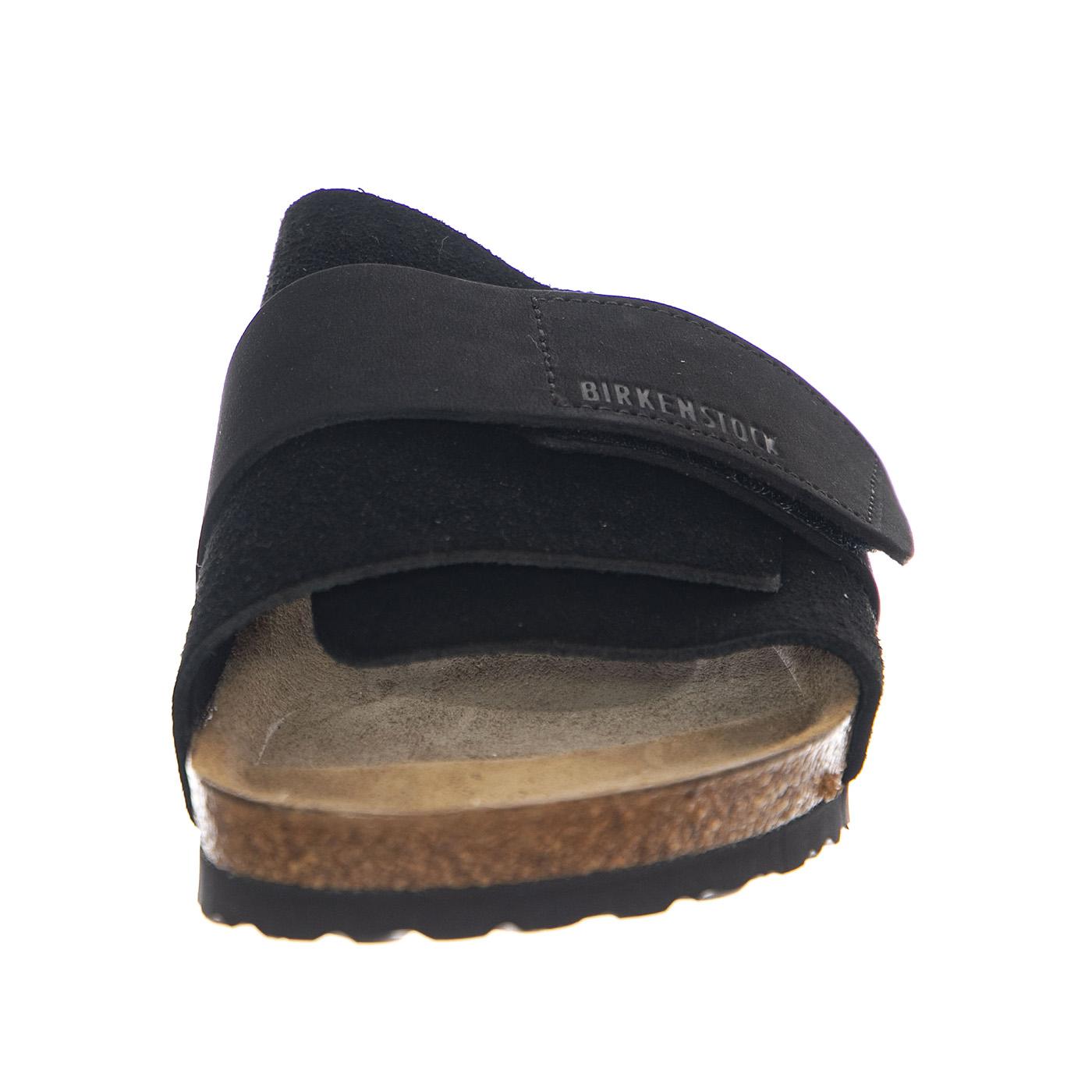 Kyoto black, Suede Leather / Nubuck - Sandali Uomo / Donna Neri 1022566  BIRKENSTOCK 