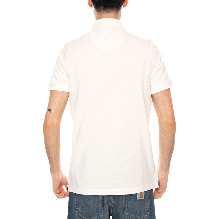 TARTAN PIQUE POLO WHISPER WHITE / CLASSIC - Polo Uomo Bianca MML0012 WH71 BARBOUR 