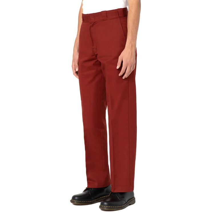 874 Work Pant Rec Fired Brick - Pantaloni Uomo Rossi DK0A4XK6G041  DICKIES 