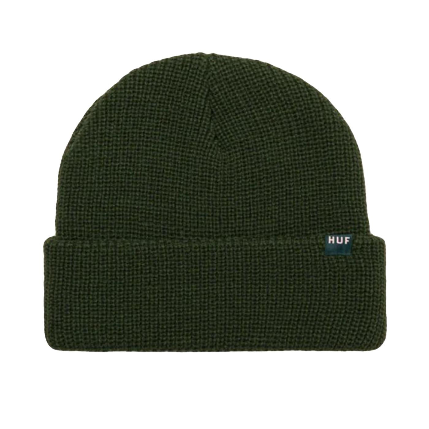 HUF Set Usual Beanie Hunter Green - Cappellino Verde in Maglia BN00134 HUN HUF 