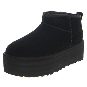 W Classic Ultra Mini Platform - Stivaletti Donna Neri 1135092-BLK . UGG 