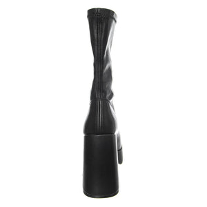 Hidden Black Stretch Pu - Stivali Donna Neri WSSHIDDEN-BLK . WINDSOR SMITH 