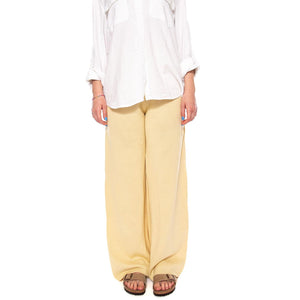 PANTALÓN PUNTO AMARILLO LIGHT YELLOW - Pantaloni Larghi Donna Gialli 266 LYL WILD PONY 