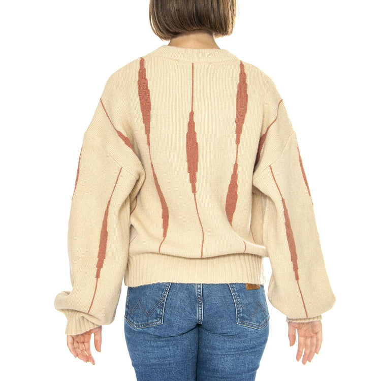 Jersey Jacquard Lineas Rosa - Maglione Donna Multicolore 43W/10613 . WILD PONY 