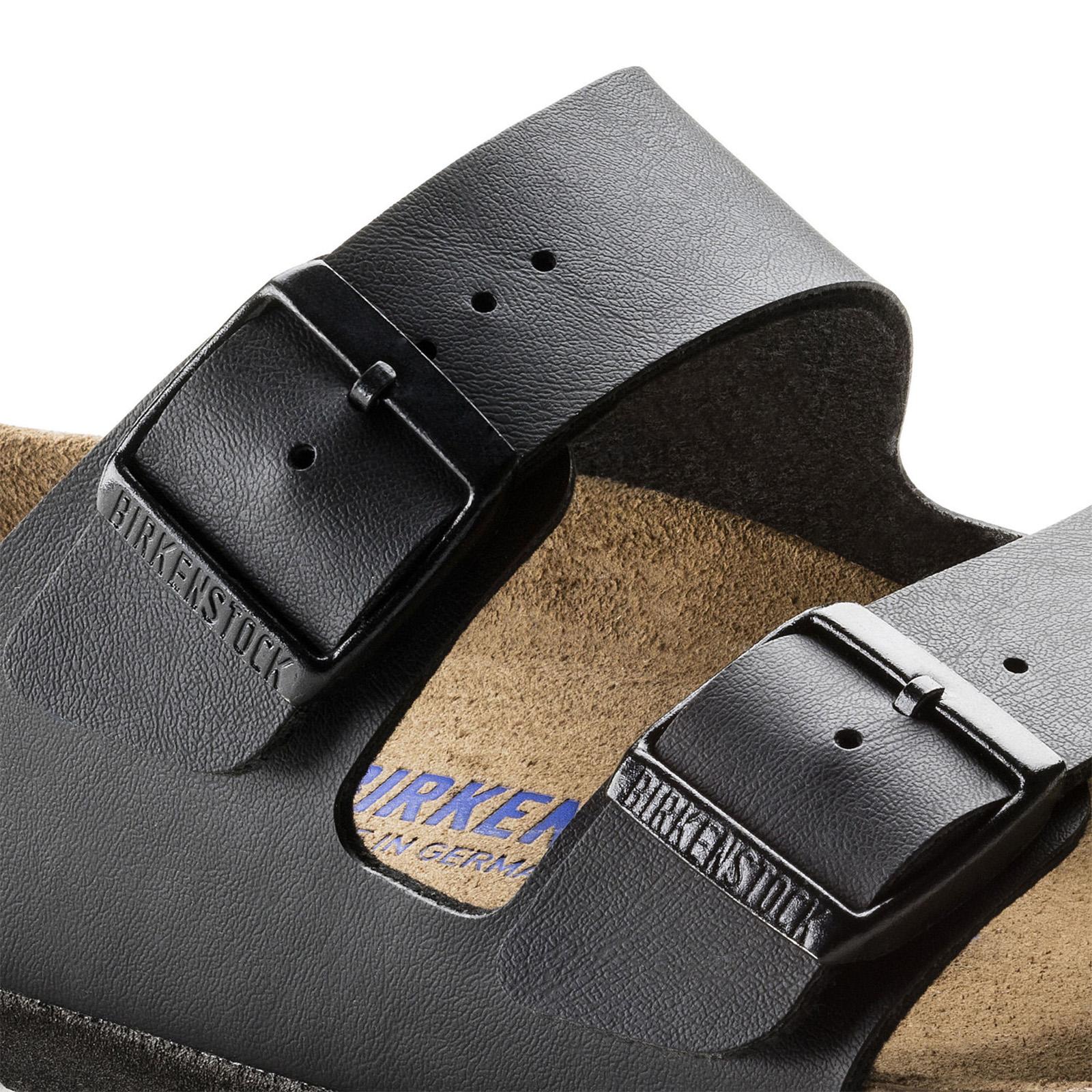 Arizona Soft Footbed Birko Flor -Sandali Uomo / Donna Neri - Calzata Stretta 551253  BIRKENSTOCK 