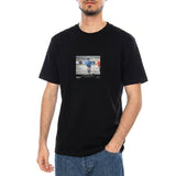 "Mud Match" Tee Black - Camiseta Maradona Cuello Redondo Hombre Negro Hombre DOLLY NOIRE