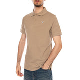 TARTAN PIQUE POLO WASHED STONE/DRESS - Polo Hombre Beige  Hombre BARBOUR