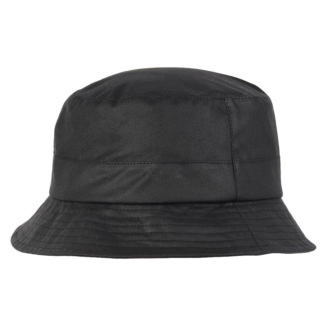 Wax Sports Hat Black - Cappello da Pescatore Barbour Nero FW22-MHA0001-BK91 . BARBOUR 