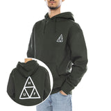 HUF Set TT P/O Hoodie -- Sudadera con Capucha Hombre Hunt Green Hombre HUF