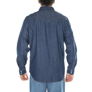M' Barstow Western Standard Red Cast Rinse Marbled TH 2H 19 Shirt - Camicia Uomo Denim Jeans Blu 85744-0000 . LEVIS 