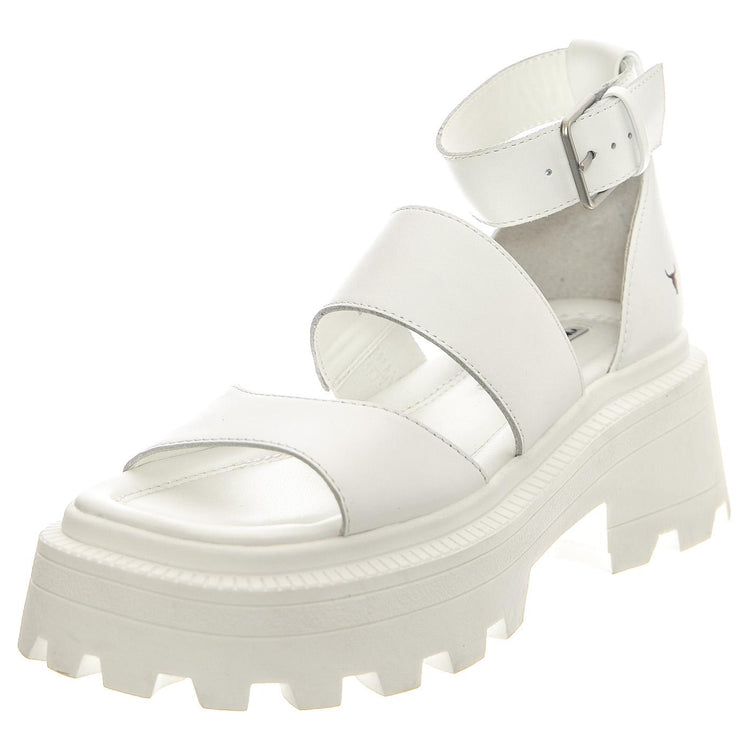 Reveal White Leather - Sandali Donna Bianchi WSSREVEAL-WHI  WINDSOR SMITH 
