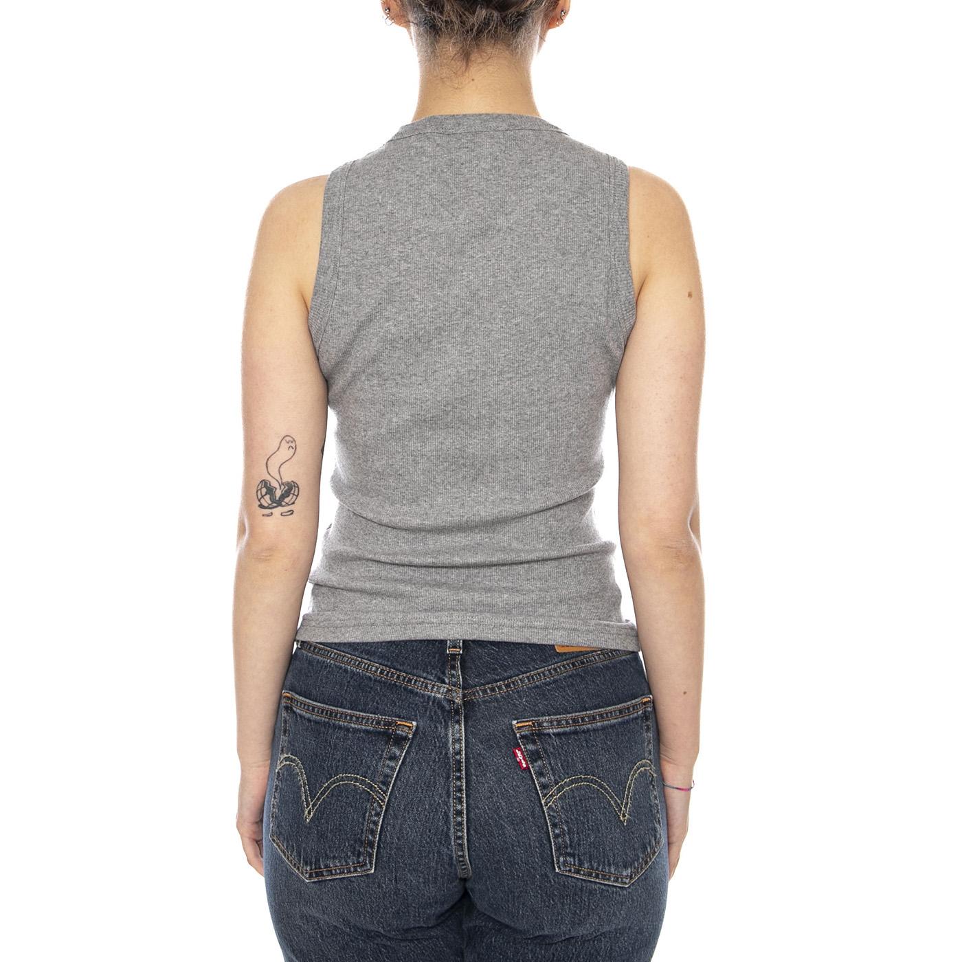 W' PHILIPS T-SHIRT GREY HEATHER - Canotta Donna Grigia I034624 V6XX CARHARTT WIP 