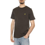 PLAIN T-SHIRT OLIVE - Camiseta Cuello Redondo Hombre Verde Hombre LYLE & SCOTT