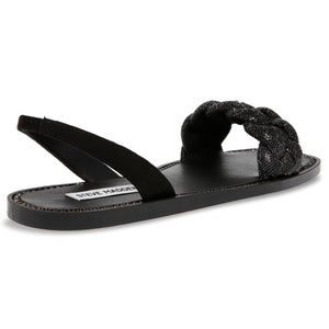 Noles Black Crystal Metallic Fabric w/Matchin - Sandali Donna Neri SMSNOLES-BLK  STEVE MADDEN 