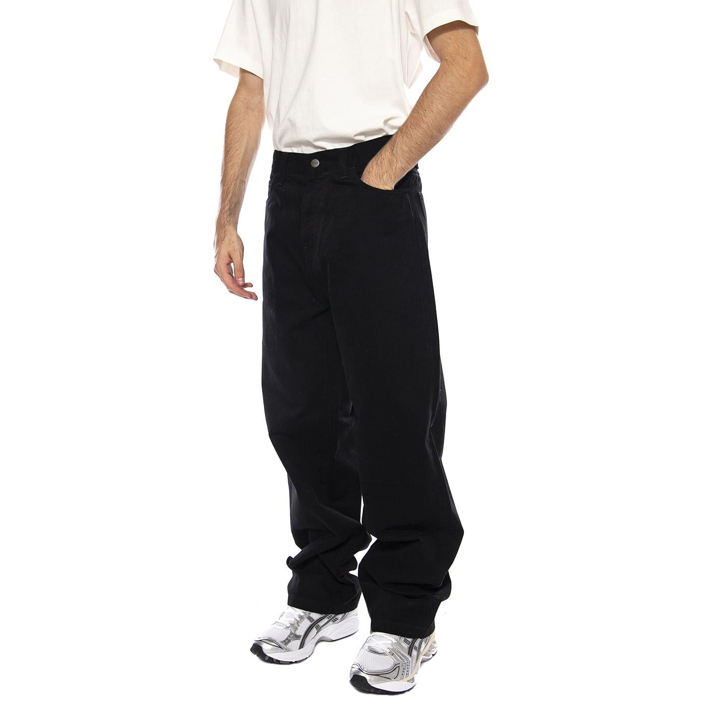 Landon Pant Black rinsed - Pantaloni Uomo Neri I033756.8902 . CARHARTT WIP 