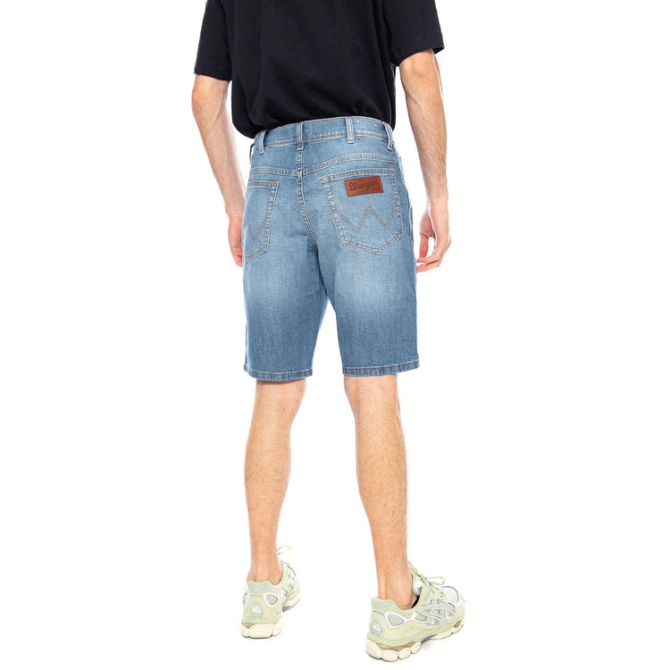 TEXAS SHORTS LIGHT WASH - Bermuda Denim Jeans Uomo Blu 112378706 BL WRANGLER 