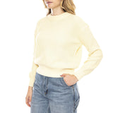 Mikala Jumper G006 GOTS Flan Crema -- Jersey Mujer Blanco Mujer MINIMUM