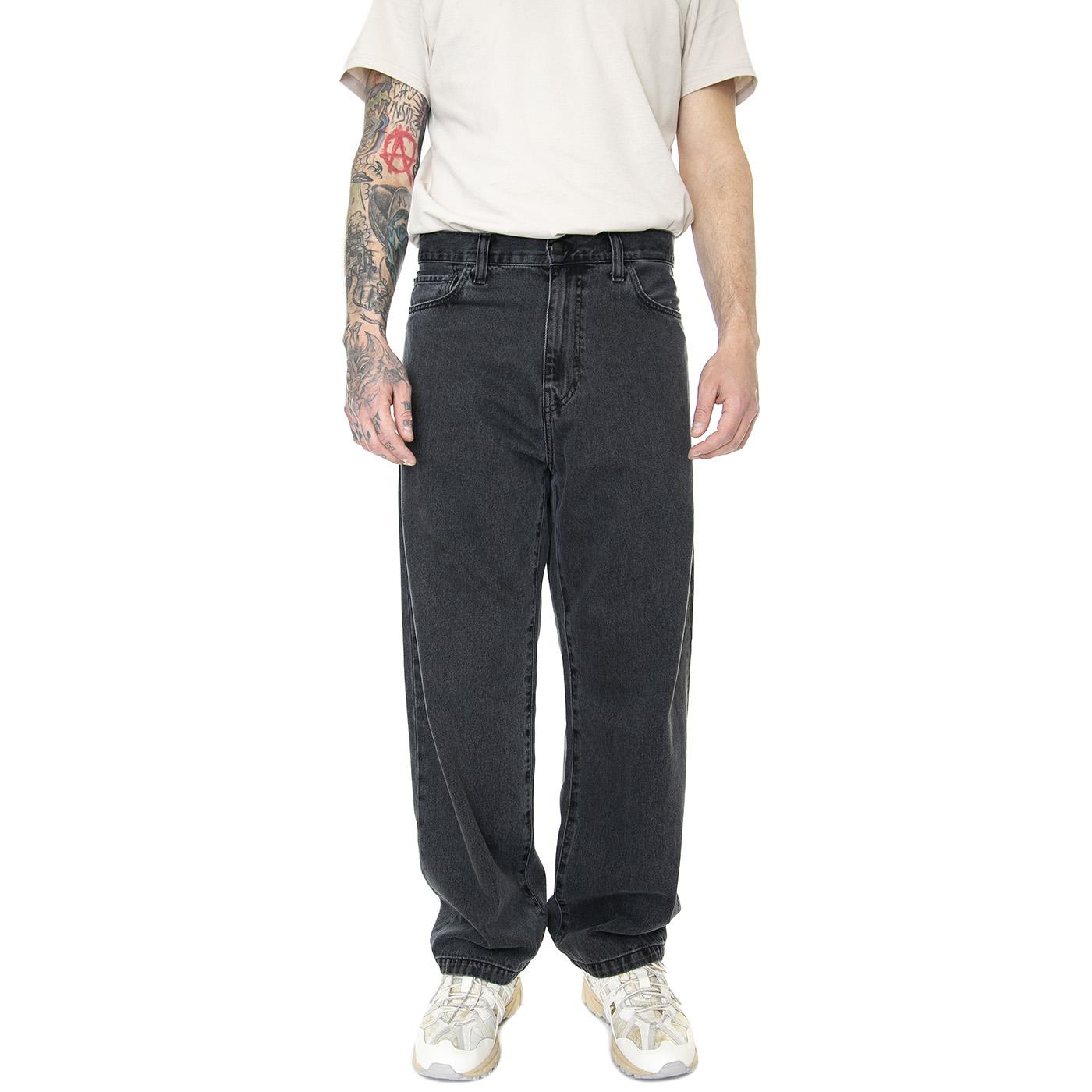 Landon Pant Black Heavy Stone Wash - Pantaloni Denim Jeans Uomo Neri I030468-8960  CARHARTT WIP 
