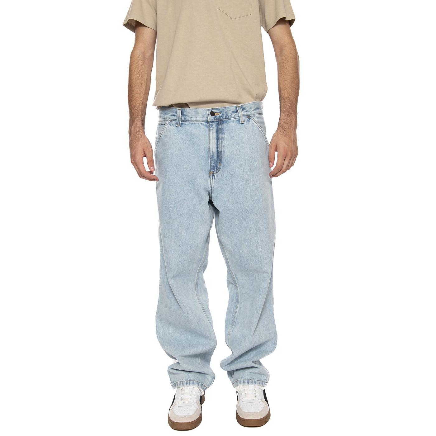 Single Knee Pant Blue - Pantaloni Denim Jeans Uomo Blu I032024.01A3  CARHARTT WIP 