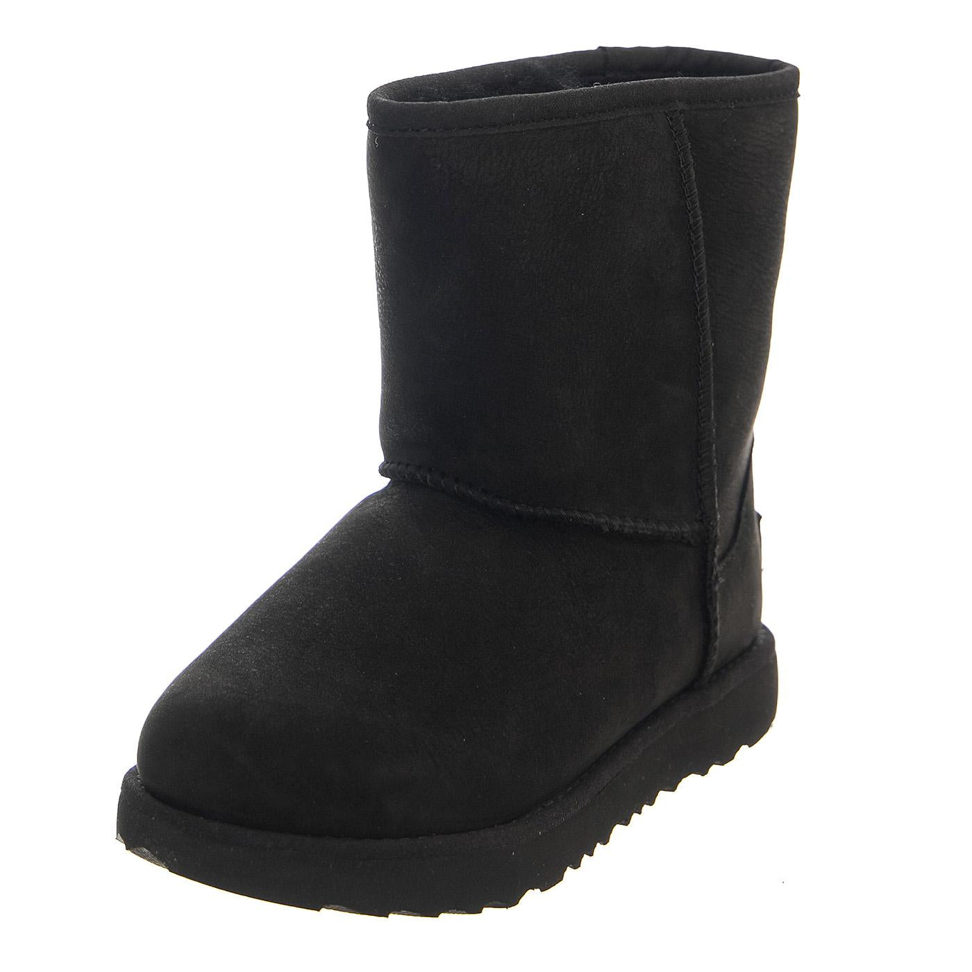 Classic Weather Short II Black K - Stivaletti Bambino Neri UGKCLSWPBK1019646T  UGG 