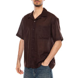 CAMICIA MANICHE CORTE COFFEE BEAN - Short Sleeves Shirt Brown Men ONLY & SONS