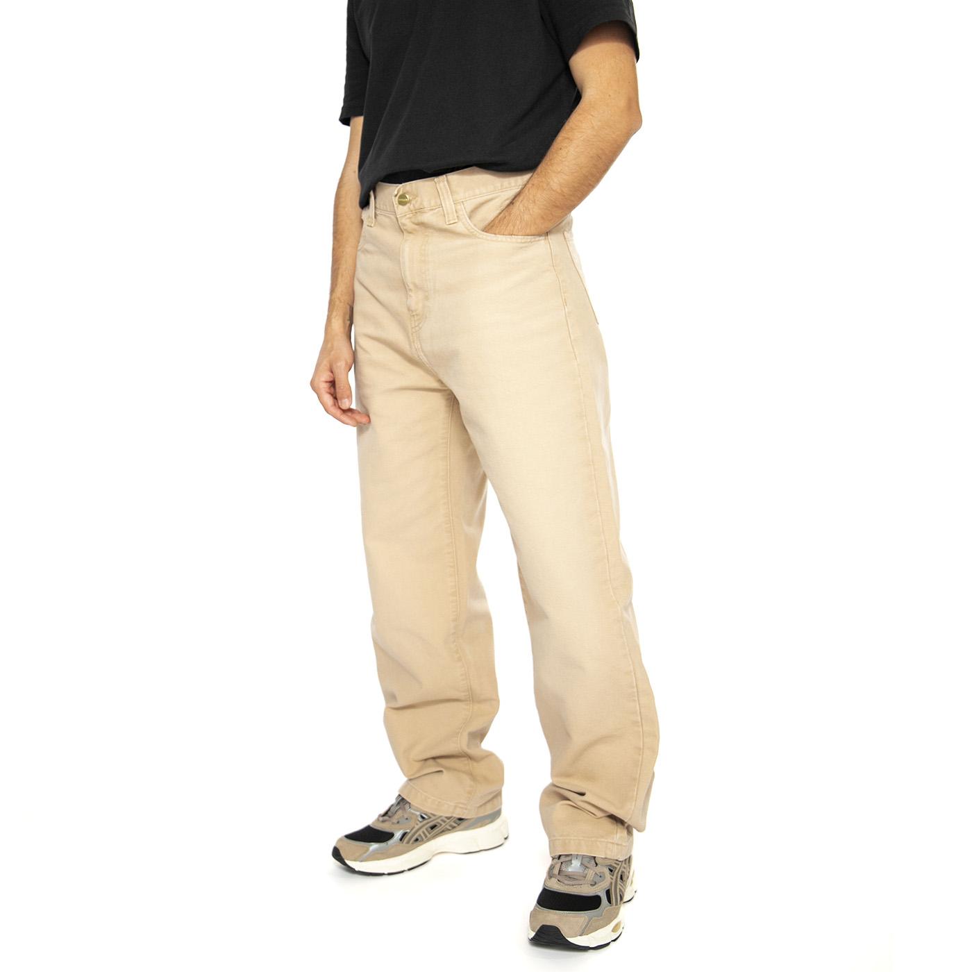 Landon Pant Dusty H Brown - Pantaloni Uomo Beige I034318.07E4O  CARHARTT WIP 