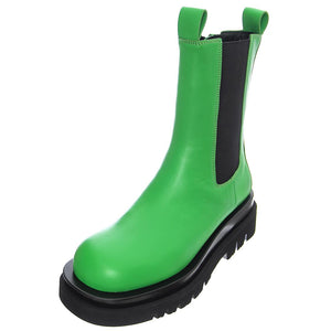 Womens Tanked Green Boots JCSJCD034112-GRE  JEFFREY CAMPBELL 