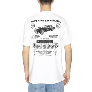 Rim & Wheel Inc S/S Tee - Maglietta Girocollo Uomo Bianca TS02304-WHITE  HUF 