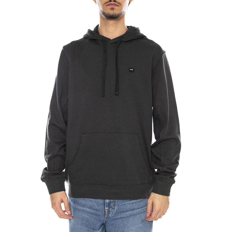 Sign Off Hoodie Faded Black - Felpa con Cappuccio Uomo Nera 112364289  WRANGLER 