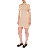 VESTIDO BEIGE - Vestido Polo Mujer Beige  Mujer LACOSTE