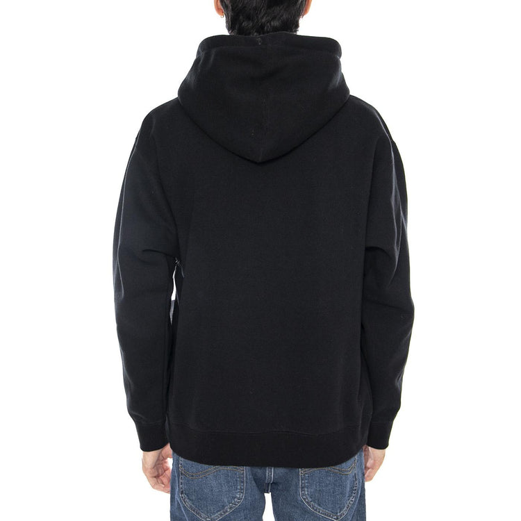 Obey TV Fleece Black - Felpa con Cappuccio Uomo Nera 112843940 BLK OBEY 