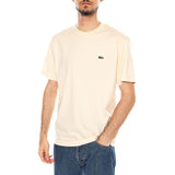 T-SHIRT ECRU - Camiseta Lacoste Cuello Redondo Hombre Ecru Hombre LACOSTE