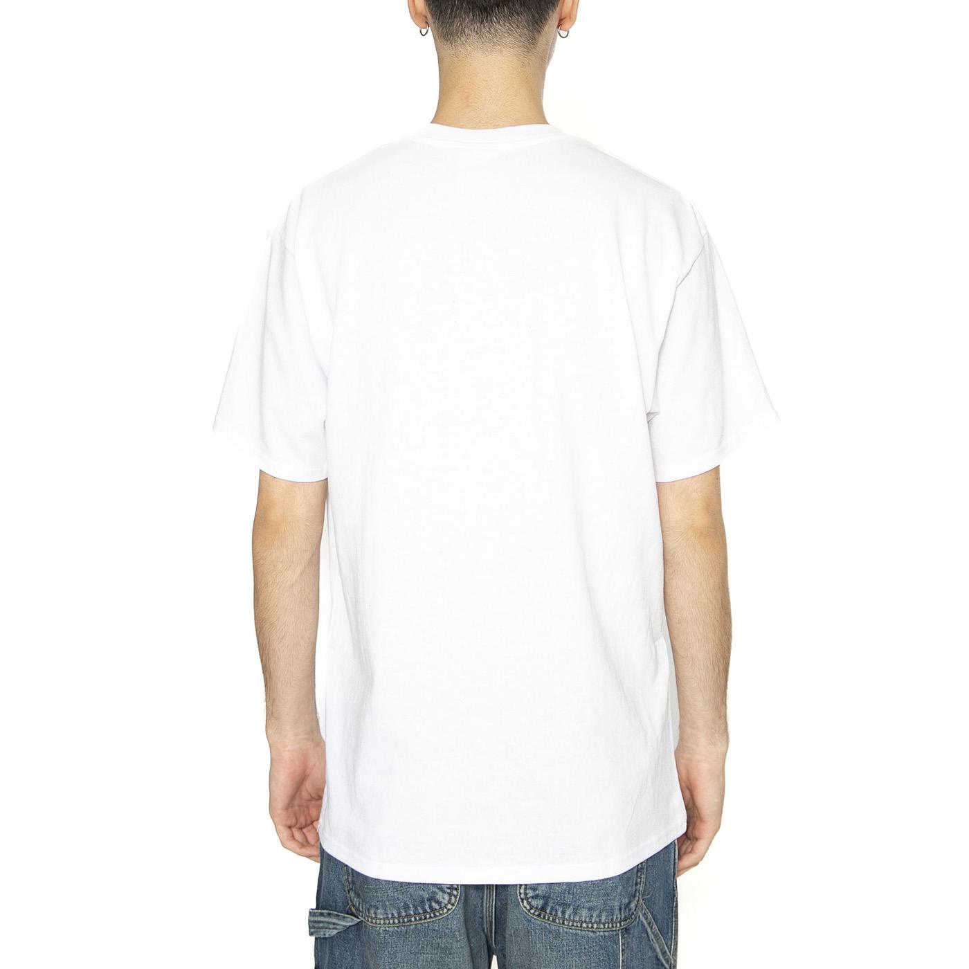 In The Pocket - Maglietta Girocollo Uomo Bianca TS01723-WHITE  HUF 