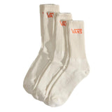 Classic Crew Rox Turtledove - Set 3 Pares de Calcetines Crema ACCESORIOS VANS