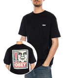OBEY EXCLAMATION TEE - Camiseta Cuello Redondo Hombre Negro Hombre OBEY
