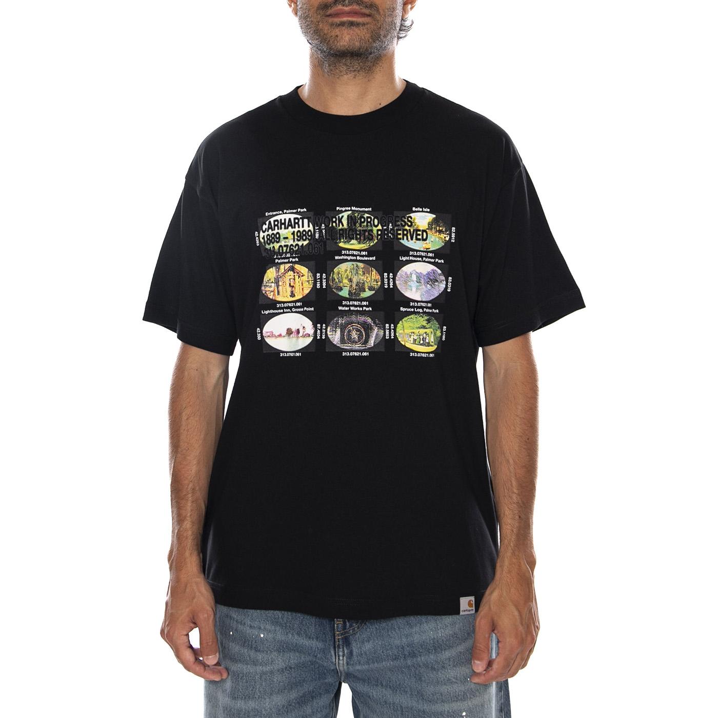 S/S COORDINATES T-SHIRT BLACK - Maglietta Girocollo Uomo Nera I036901 89XX CARHARTT WIP 