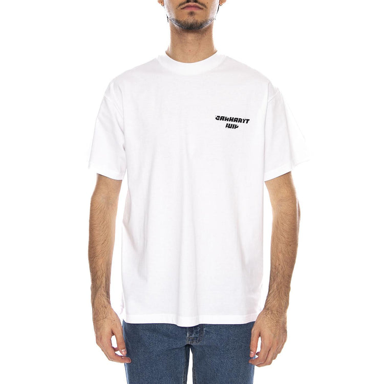 S/S Wiptopia T-Shirt White - Maglietta Girocollo Uomo Bianca I035492.02XX  CARHARTT WIP 
