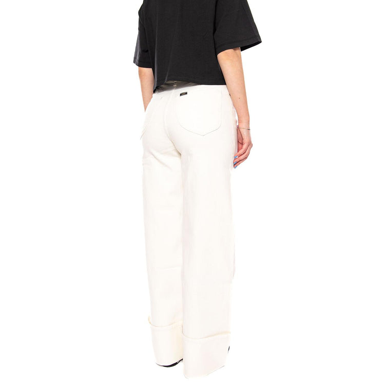 STELLA FRESH FLOCK WHITE - Pantaloni Denim Jeans Donna Bianchi 112376790 WHT LEE 
