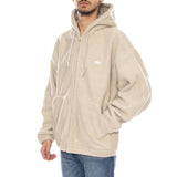 Gaze II Hooded Jacket Silver Grey - Giacca con Cappuccio Hombre Beige Hombre OBEY
