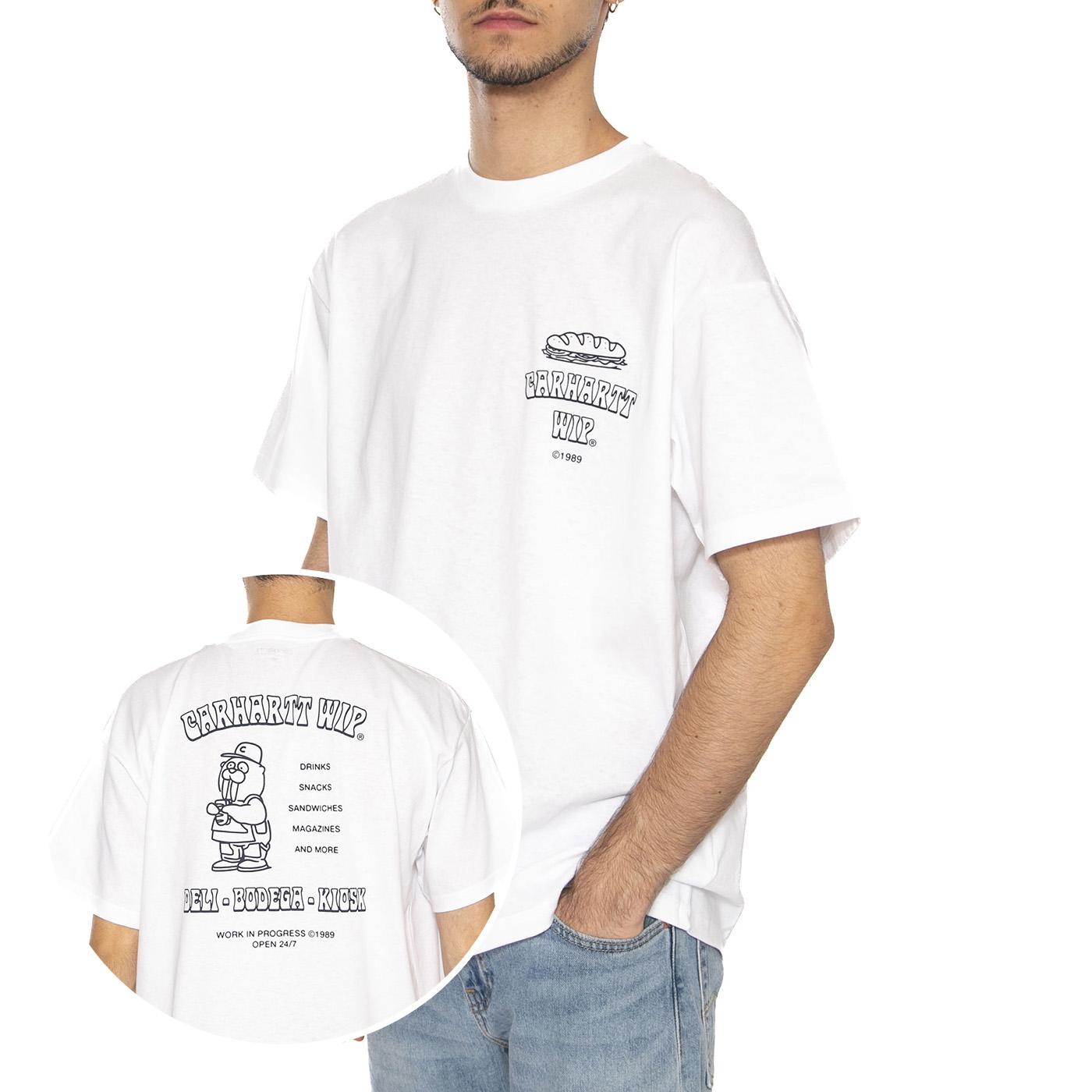 S/S Sandwich T-Shirt White - Maglietta Girocollo Uomo Bianca I035230.02XX . CARHARTT WIP 